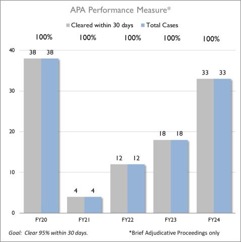 APA Performance Measure 2024 chart